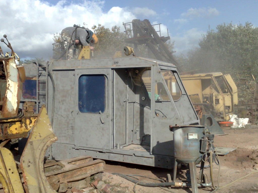 Blast Cleaned RB crane cab