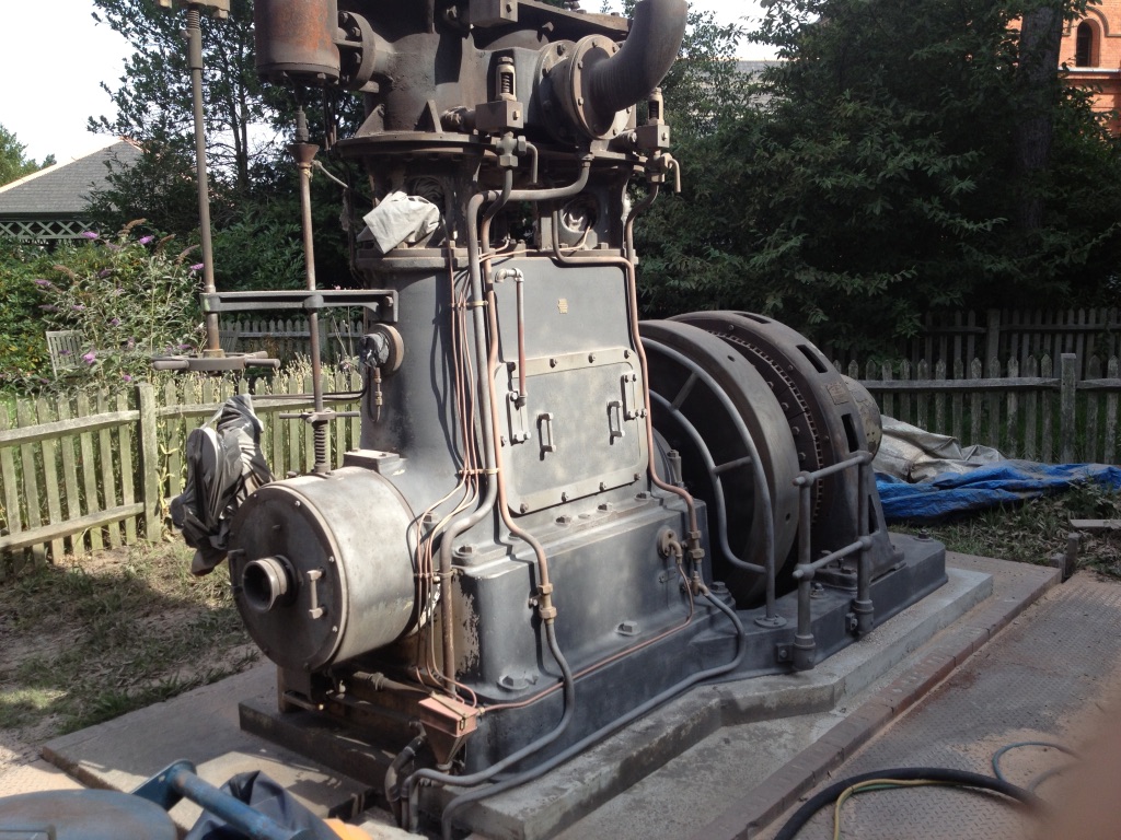 blast cleaned steam engine